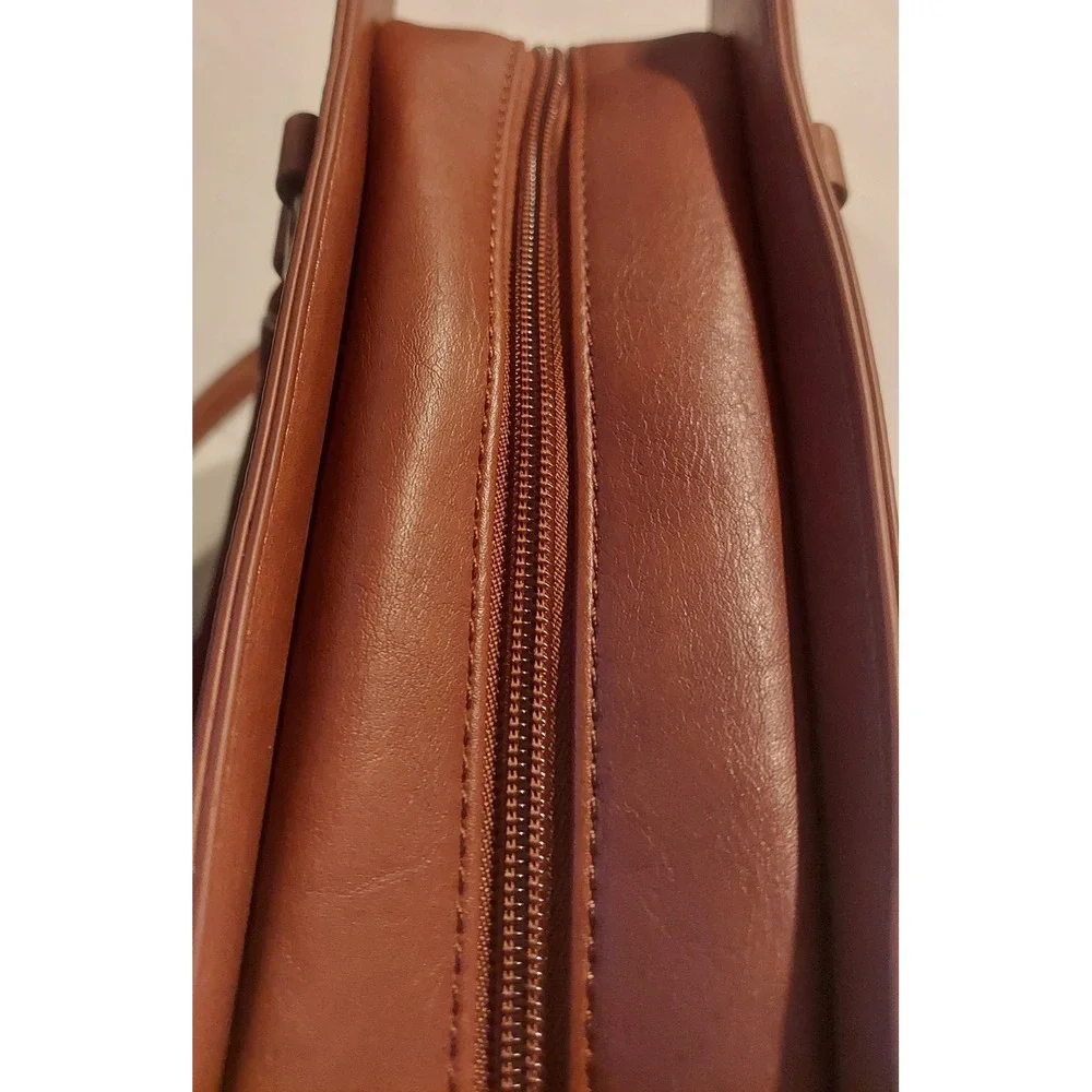Lovevook Womens Brown Vintage-Style Leather Handbag Satchel Shoulder Crossbody